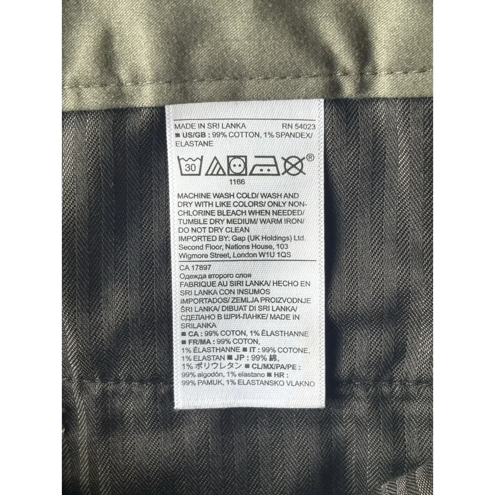 Banana Republic Dark Gray Shorts Mens Aiden‎ Size 42